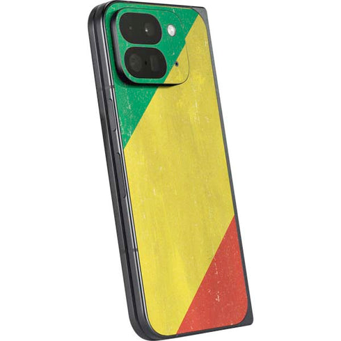Republic of the Congo Flag Distressed Google Pixel 9 Pro Fold Skin